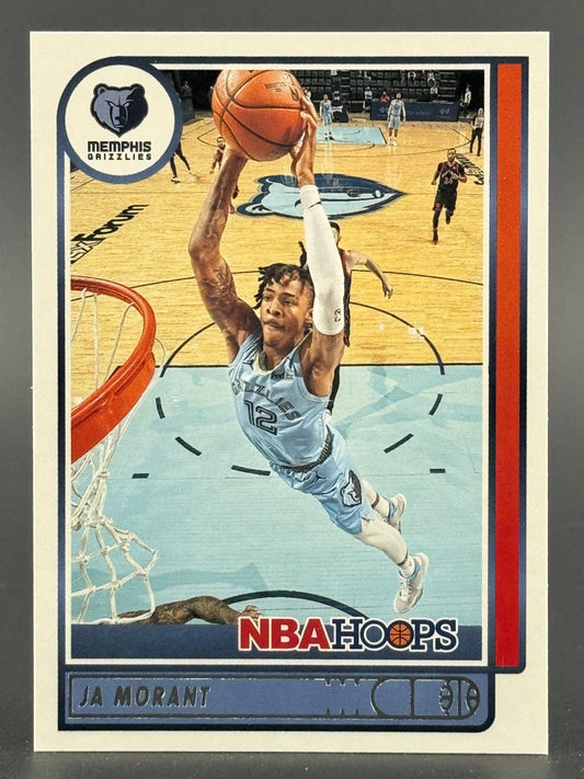 Ja Morant 2021-22 NBA Hoops basketball card.
