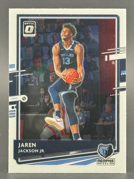 Donruss Optic basketball trading card of Jaren Jackson Jr. in a Memphis Grizzlies uniform.