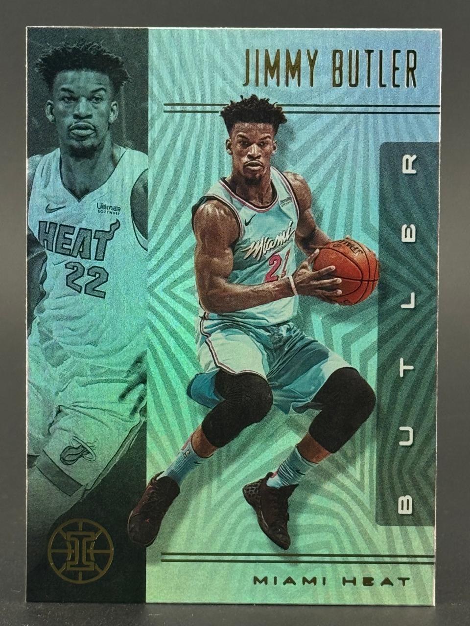 Jimmy Butler 2019-20 Panini Illusions basketball card, #22, Miami Heat.
