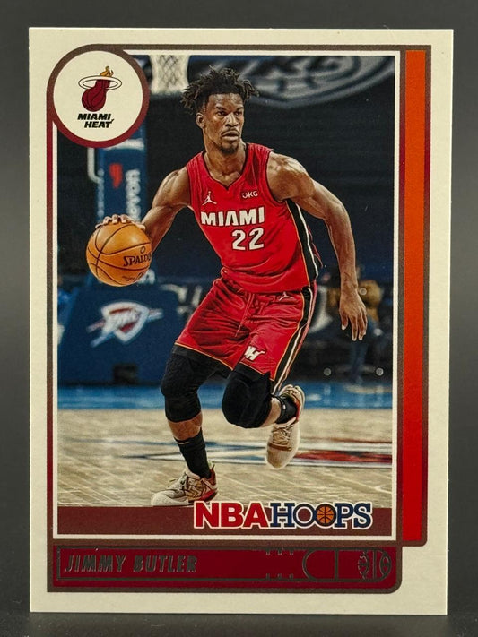 Jimmy Butler 2021-22 NBA Hoops basketball card (#22).