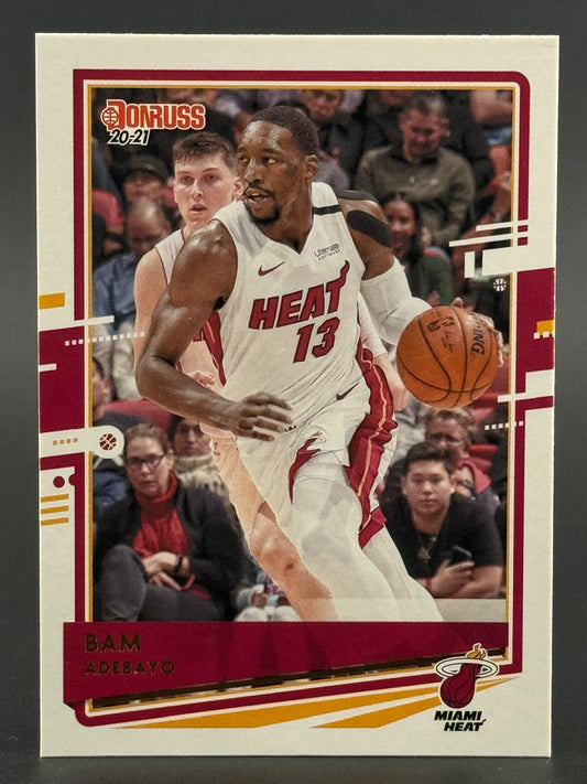 2020-21 Donruss Bam Adebayo basketball card, Miami Heat.