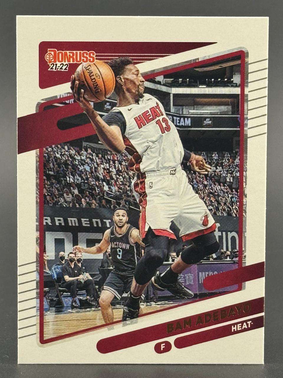 21-22 Donruss Bam Adebayo Miami Heat basketball card.