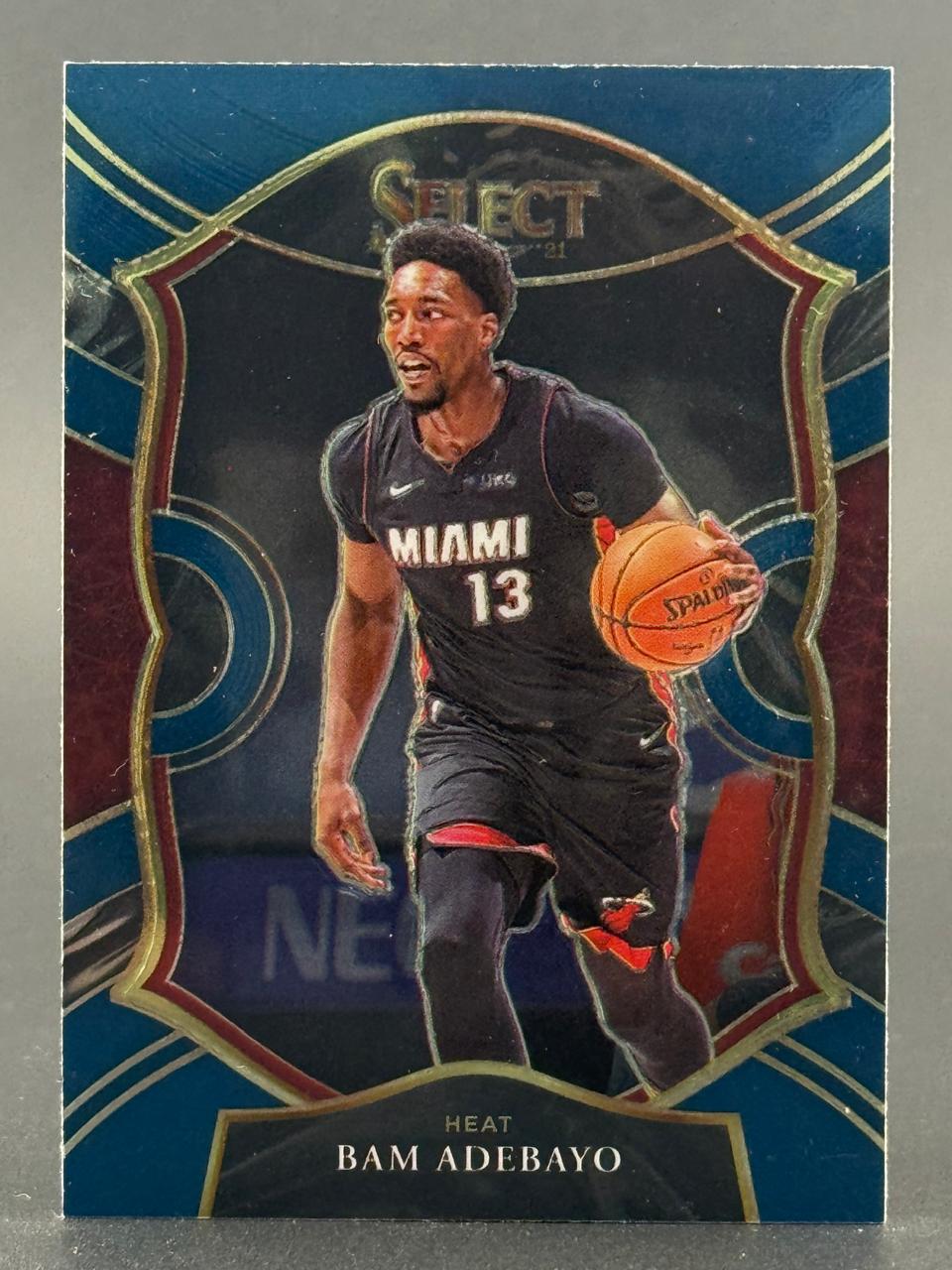 2021-22 Select Bam Adebayo Miami Heat basketball card.