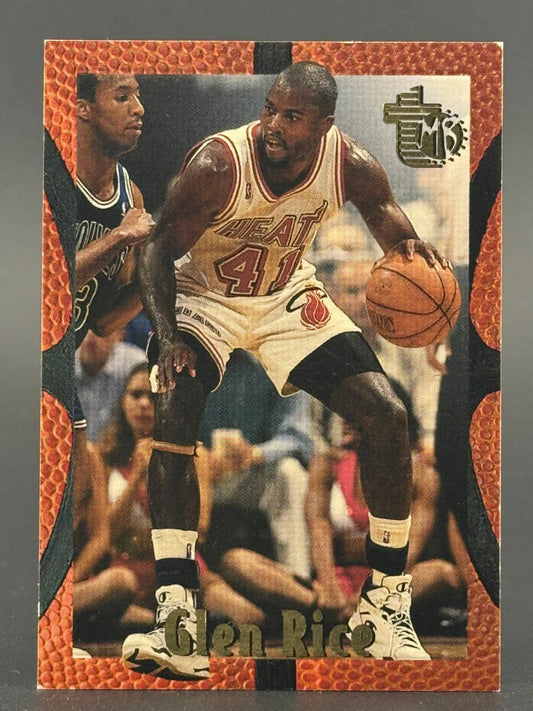 Glen Rice 1993-94 Topps Finest basketball trading card dribbling.