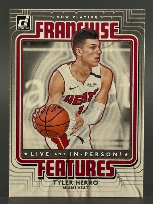 Tyler Herro Miami Heat Donruss Franchise Features basketball card.
