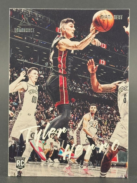 2019-20 Panini Luminance Tyler Herro Rookie Card #255, ungraded.