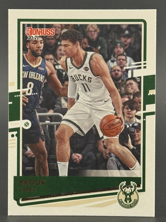 2020-21 Donruss Brook Lopez trading card, #11 Bucks.