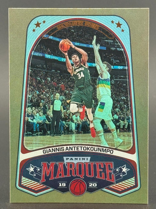 2019-20 Panini Marquee Giannis Antetokounmpo basketball card #1920.