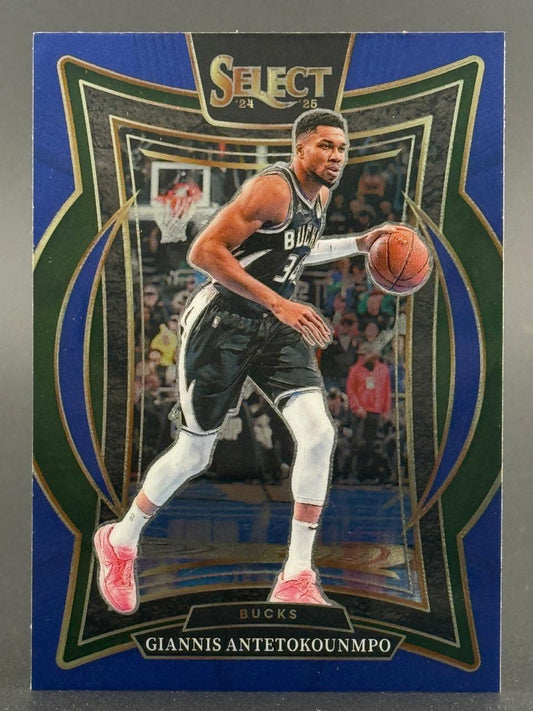 2024-25 Select Giannis Antetokounmpo basketball card.