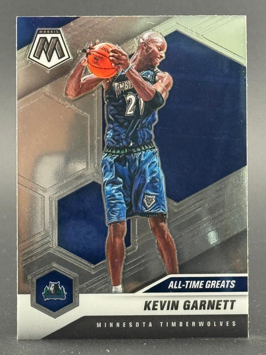 Kevin Garnett 2019-20 Panini Mosaic All-Time Greats basketball card.