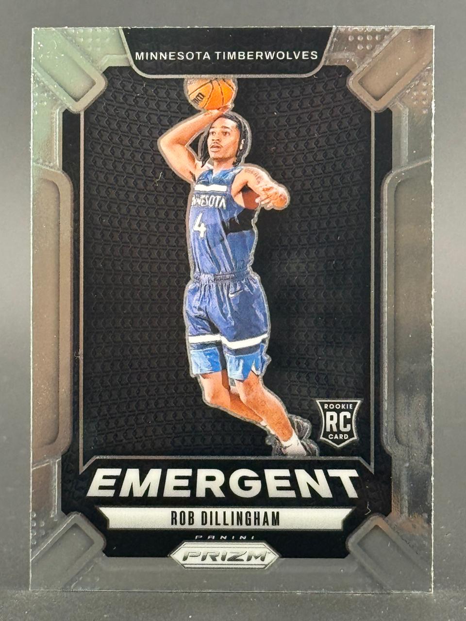 Rob Dillingham 2024-25 Panini Prizm Emergent Rookie Card #23.