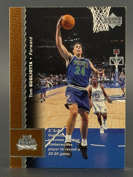 Tom Gugliotta trading card, Upper Deck basketball.