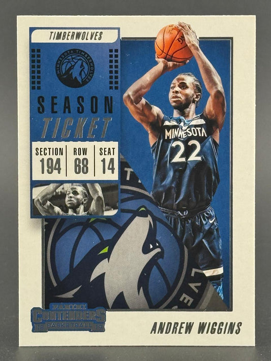 2018-19 Panini Contenders Andrew Wiggins Season Ticket basketball card.