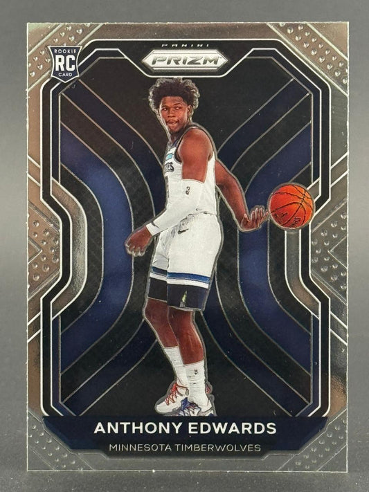 2020-21 Panini Prizm Anthony Edwards Rookie Card #307, Timberwolves.