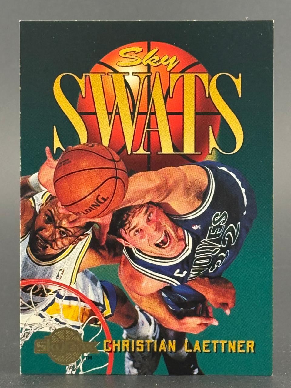 Christian Laettner 1993-94 SkyBox Sky Swats basketball card.