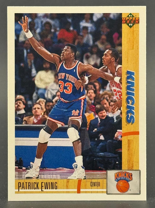 1991-92 Upper Deck Patrick Ewing basketball card #1.