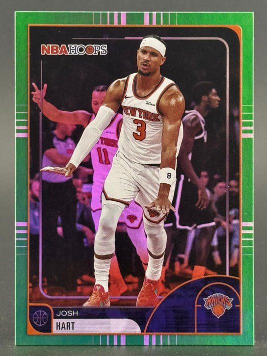 2023-24 NBA Hoops Josh Hart trading card, #3 in New York Knicks uniform.