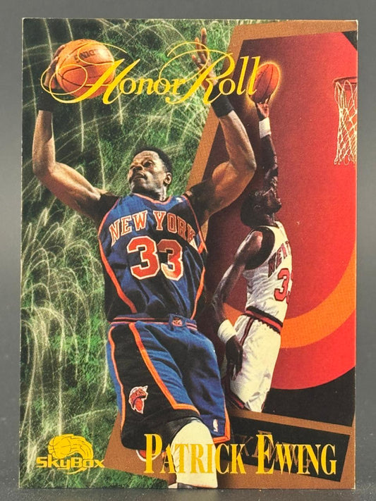 Patrick Ewing 1996-97 SkyBox Honor Roll basketball card.