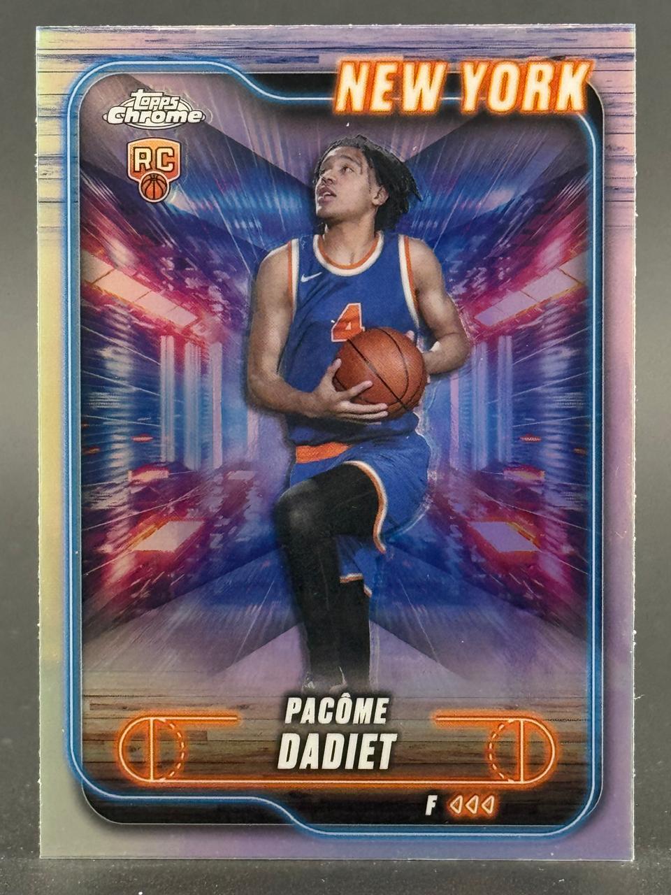 Pacôme Dadiet Topps Chrome rookie card, New York.