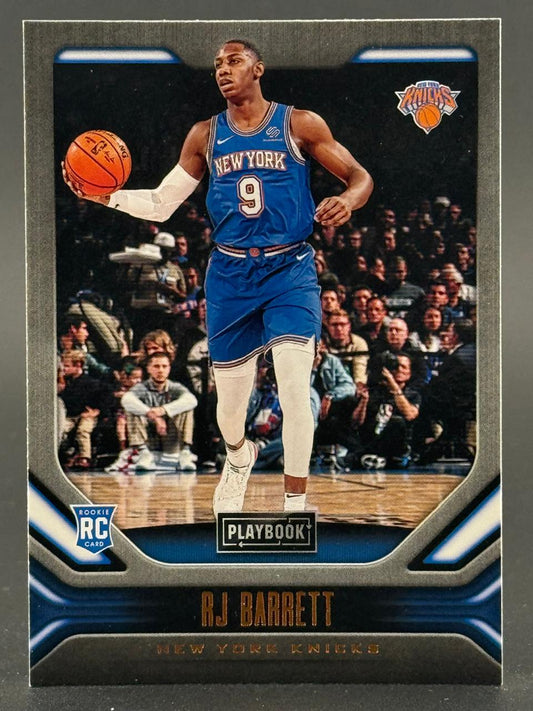 RJ Barrett 2019 Panini Playbook Rookie Card #9.