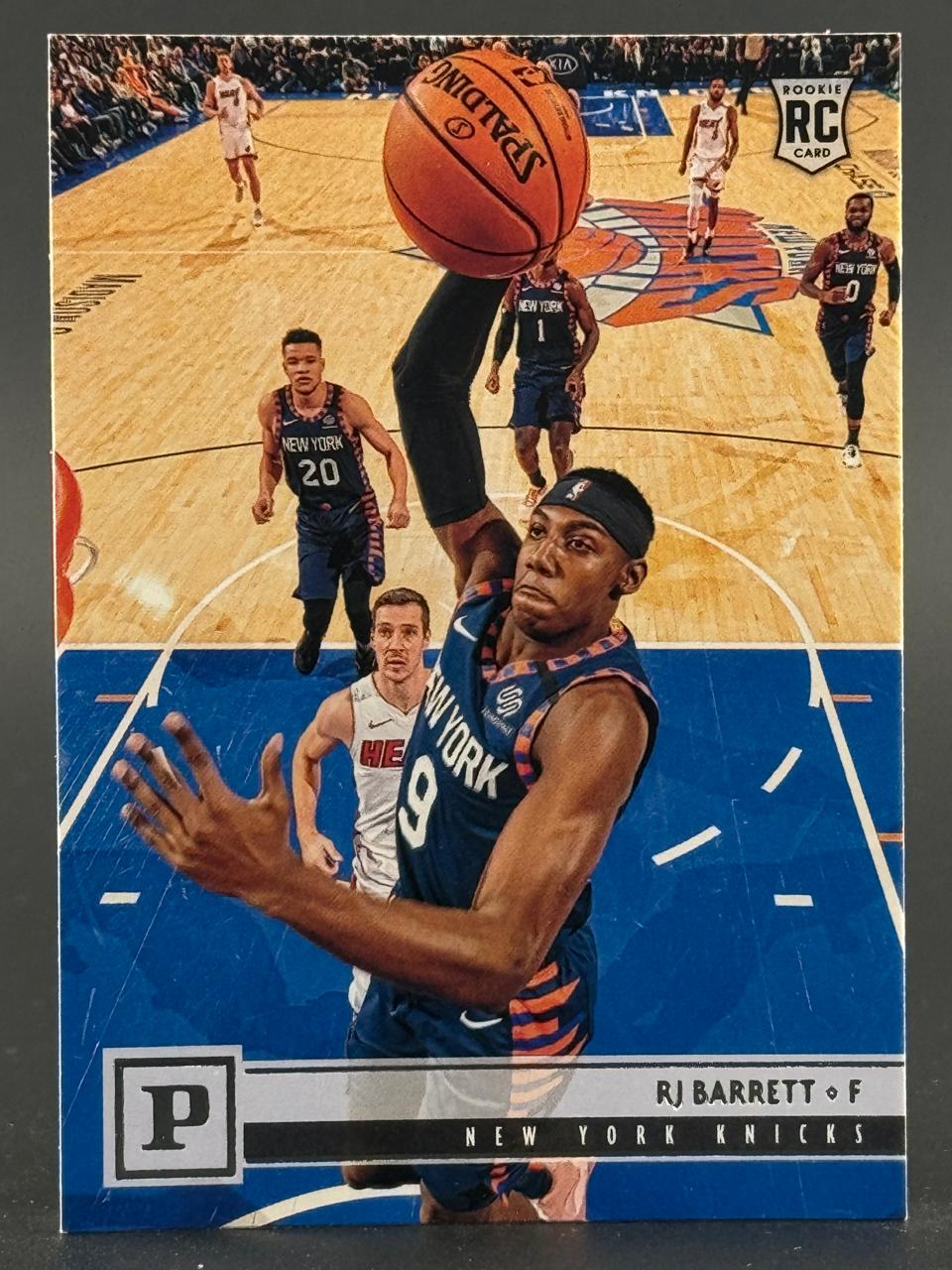 2019-20 Panini RJ Barrett New York Knicks rookie card.