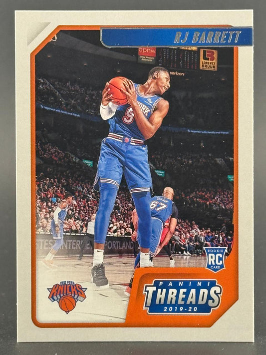 2019-20 Panini Threads RJ Barrett Rookie Card #9.