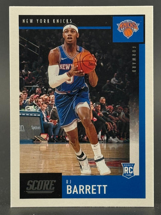 RJ Barrett 2019-20 Score Rookie Card #323, New York Knicks.