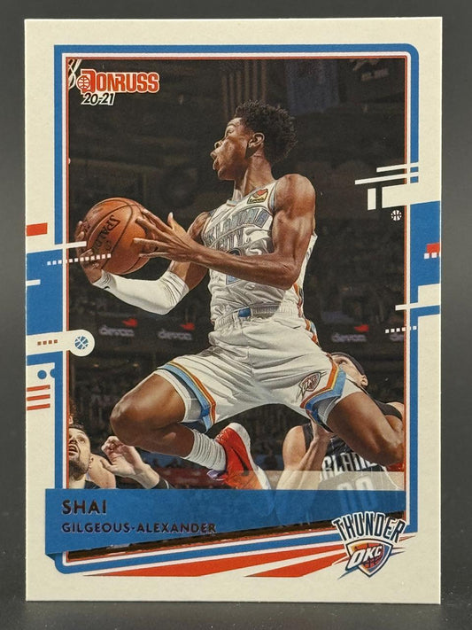 2020-21 Donruss Shai Gilgeous-Alexander basketball card.
