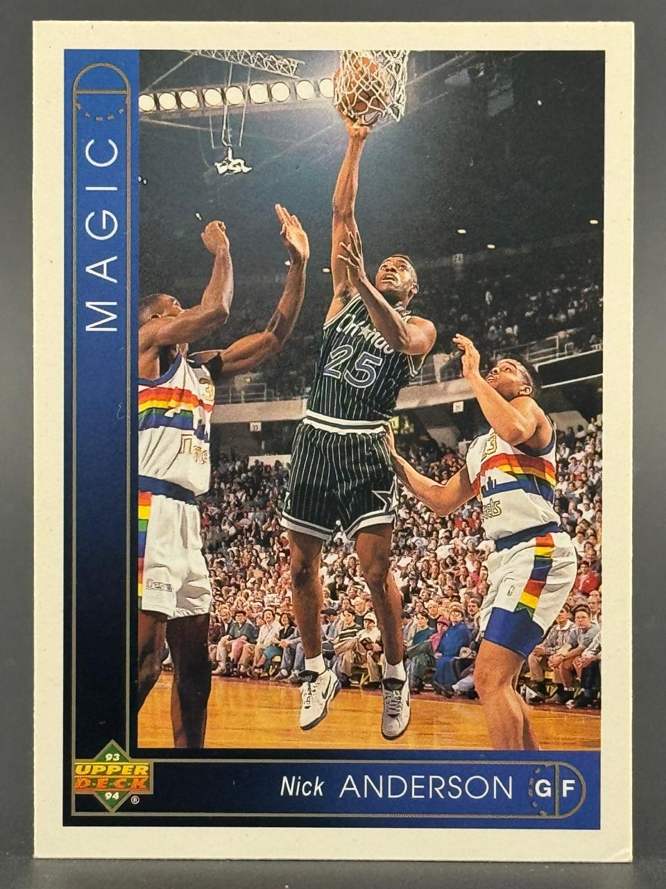 1993-94 Upper Deck Nick Anderson basketball card #GF, Orlando Magic.