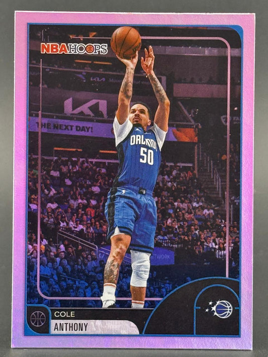 Cole Anthony Orlando Magic NBA Hoops basketball trading card.
