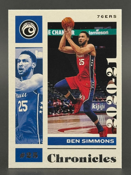 2020-21 Panini Chronicles Ben Simmons 76ers basketball card #25.
