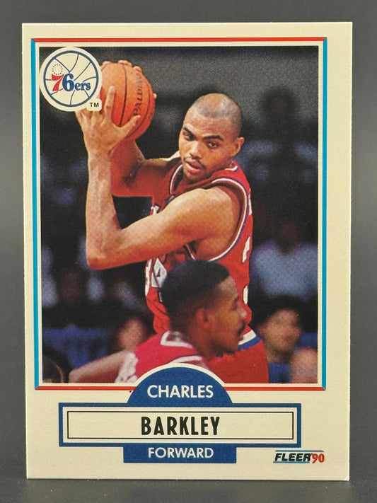 1990 Fleer Charles Barkley basketball card, #41.