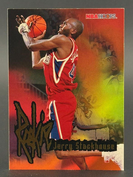 Jerry Stackhouse 1995-96 NBA Hoops basketball card.