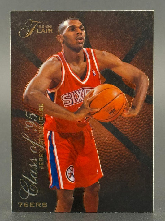 1995-96 Flair Class of '95 Jerry Stackhouse basketball card, #76ers.