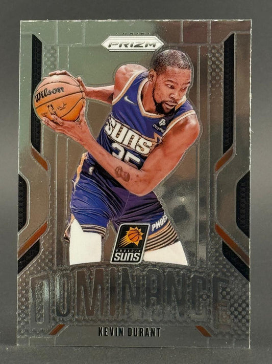 Kevin Durant 2023-24 Panini Prizm Dominance basketball card.