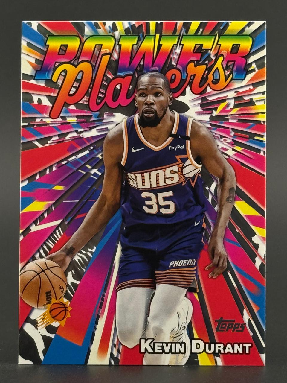 Kevin Durant Topps Power Players basketball trading card.
