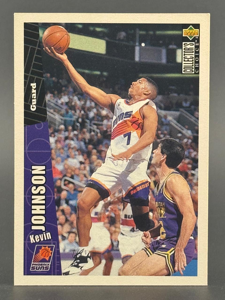 1994 Upper Deck Collector's Choice Kevin Johnson basketball card #7, Phoenix Suns.