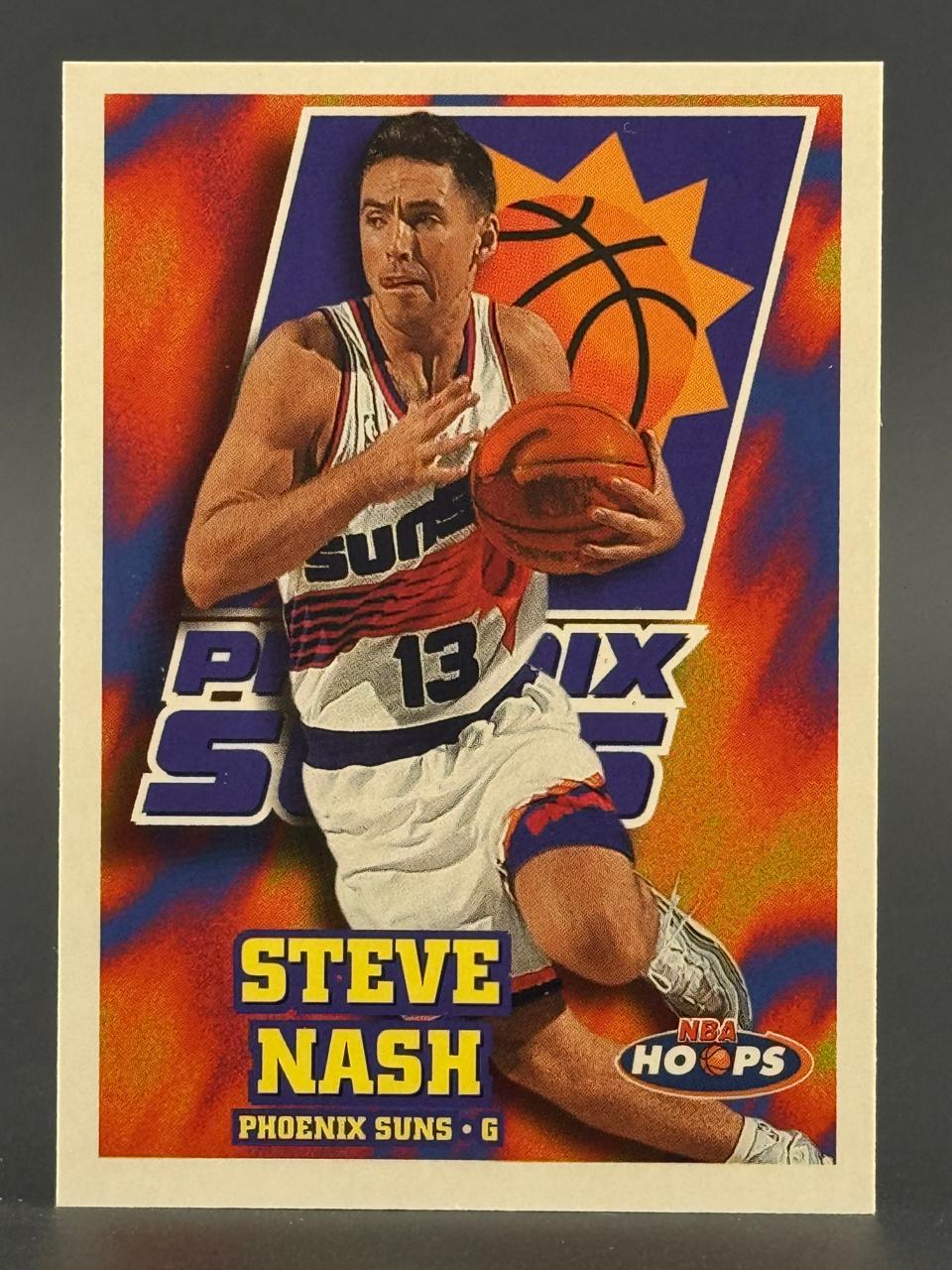 Steve Nash Phoenix Suns basketball trading card, NBA Hoops.