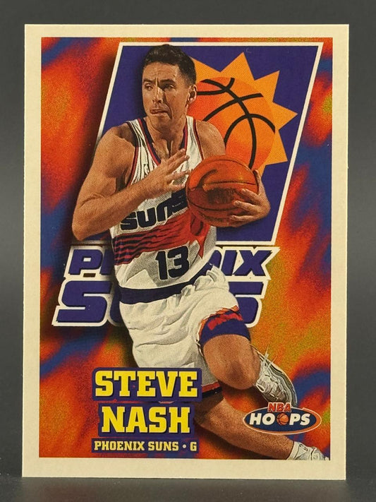 Steve Nash Phoenix Suns basketball trading card, NBA Hoops.