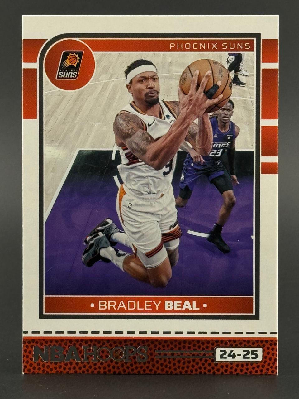 24-25 NBA Hoops Bradley Beal trading card.
