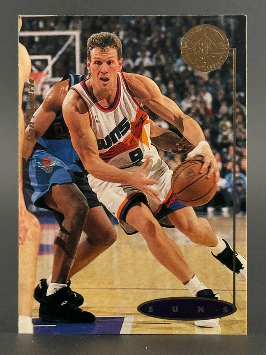 1993 Upper Deck SP Dan Majerle basketball card #193, showing him in a Phoenix Suns uniform dribbling.