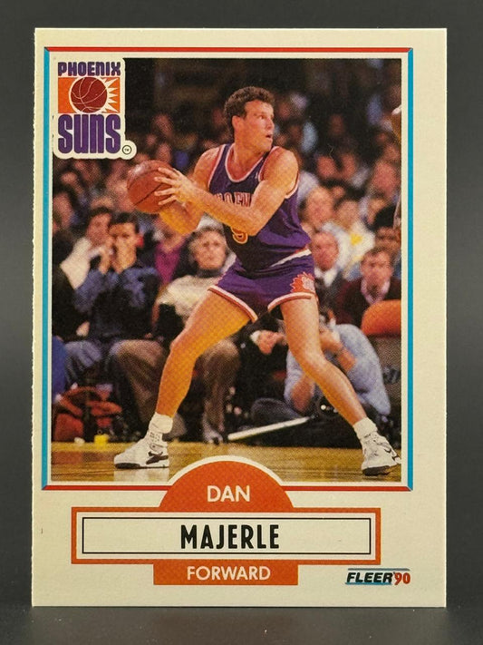 1990 Fleer Dan Majerle Phoenix Suns basketball card.