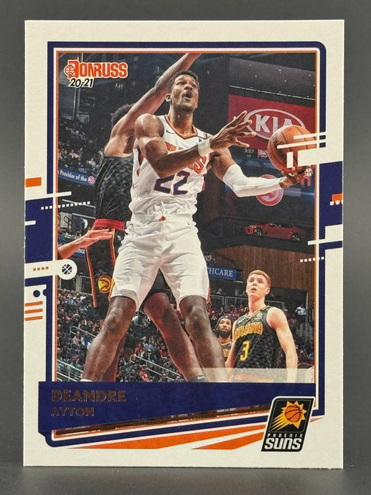 2020-21 Donruss Deandre Ayton Phoenix Suns basketball trading card.