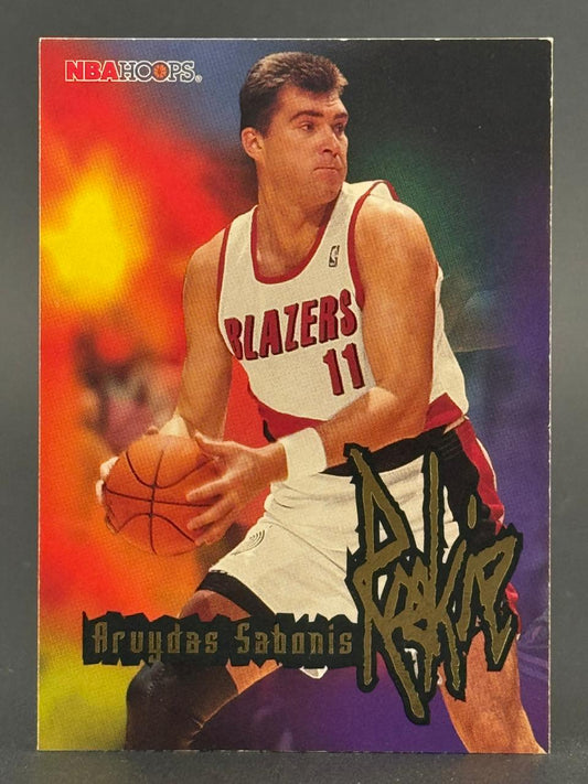 Arvydas Sabonis 1995-96 NBA Hoops basketball card.