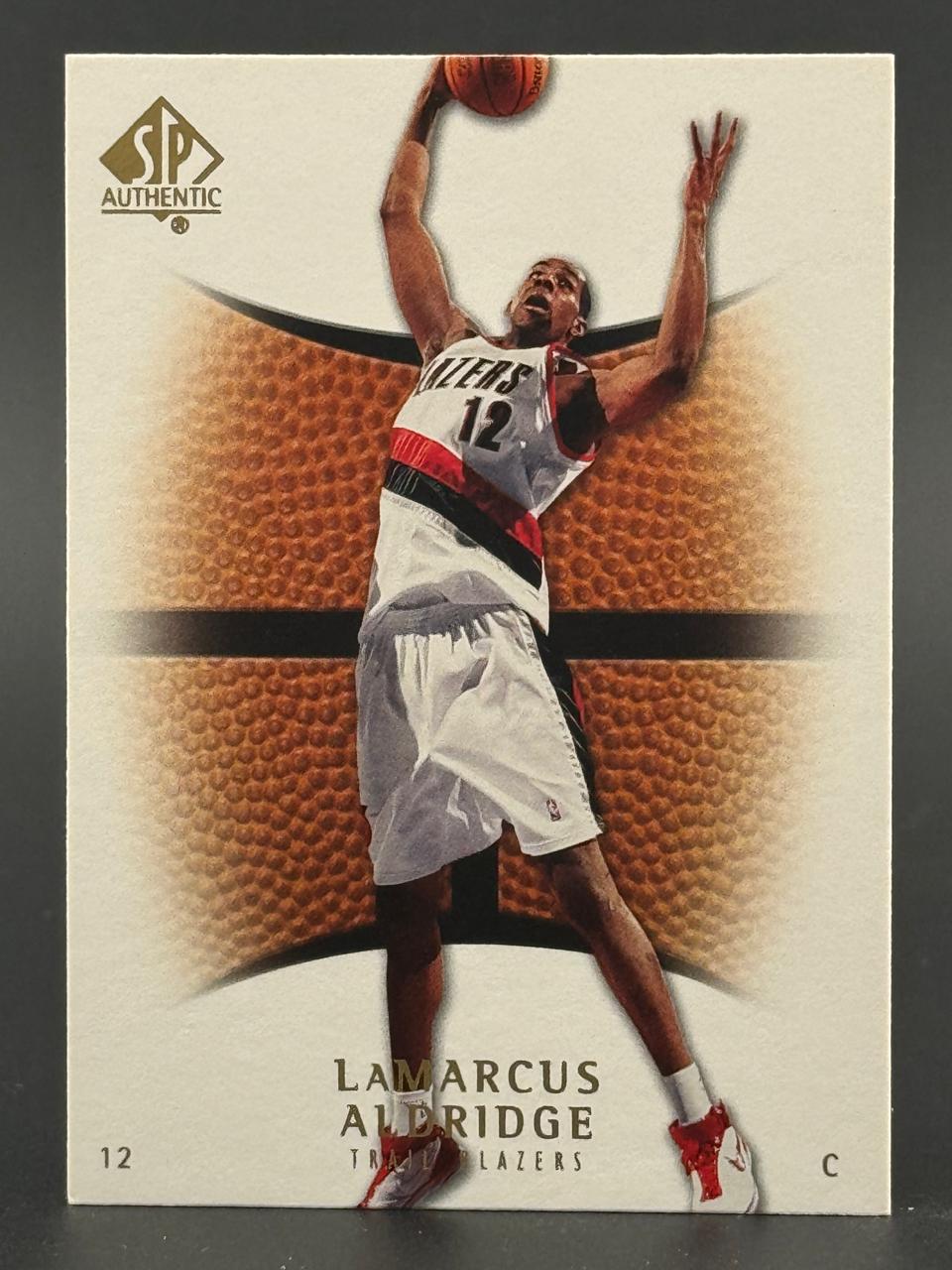 LaMarcus Aldridge 12 SP Authentic Trail Blazers basketball card.
