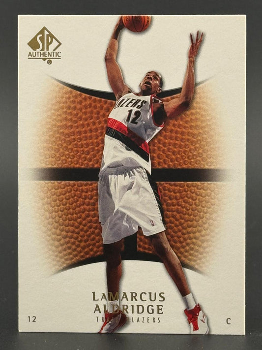 LaMarcus Aldridge 12 SP Authentic Trail Blazers basketball card.