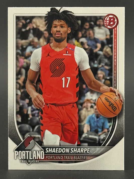 Shaedon Sharpe Portland Trail Blazers basketball card.