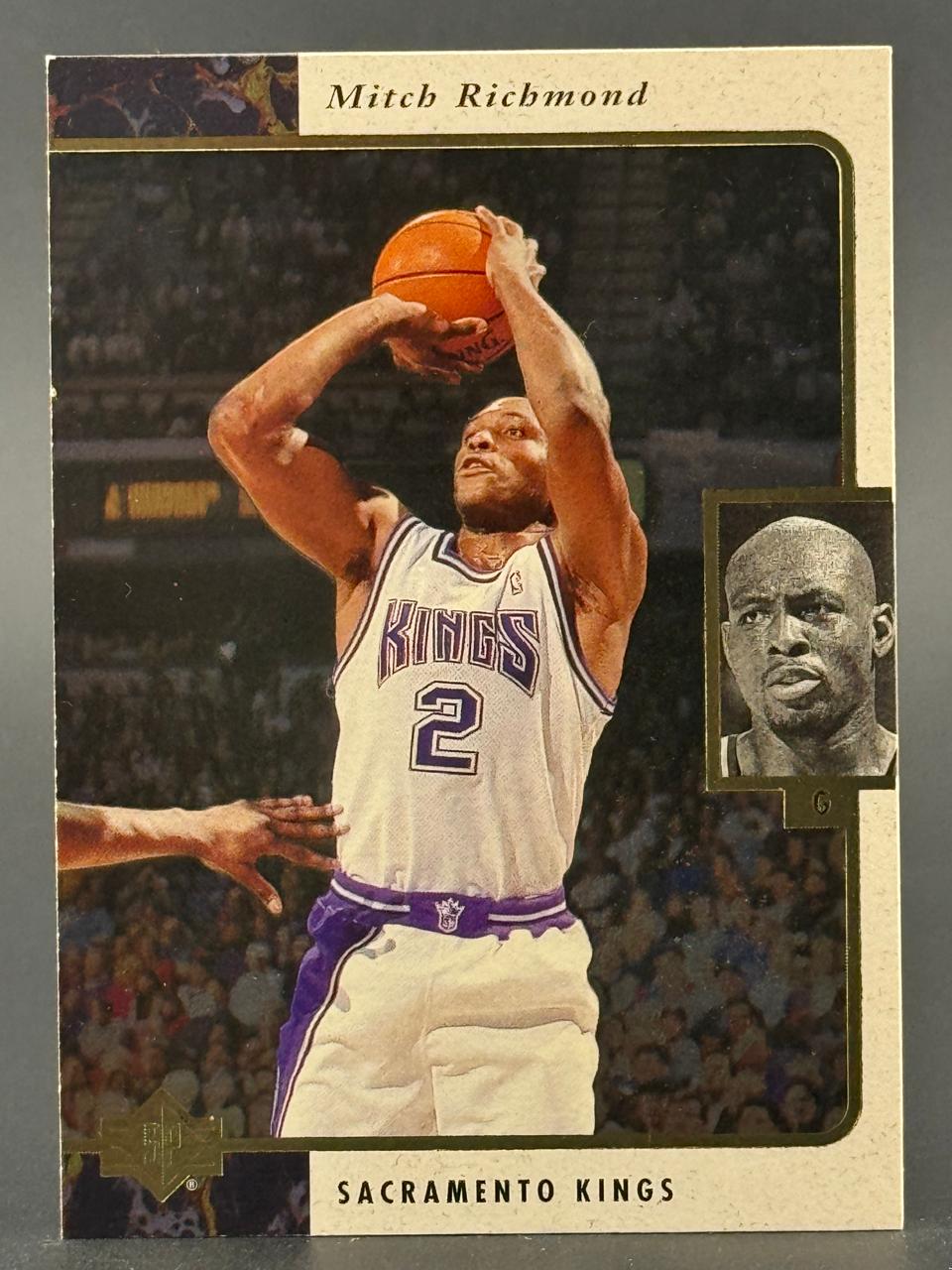 Mitch Richmond Sacramento Kings basketball trading card.