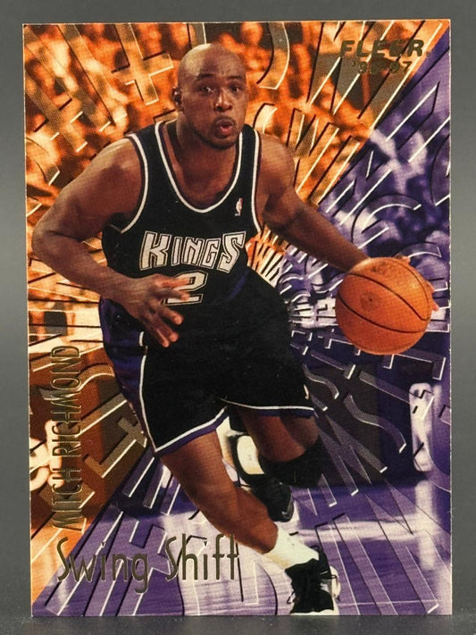 1996-97 Fleer Swing Shift Mitch Richmond basketball card.