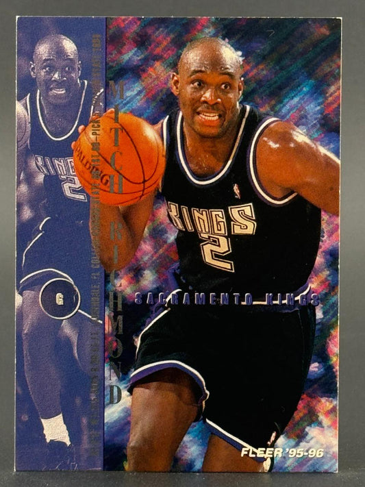 1995-96 Fleer Mitch Richmond Sacramento Kings basketball card #2.